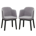Chaises de salle à manger modernes avec revêtement en velours