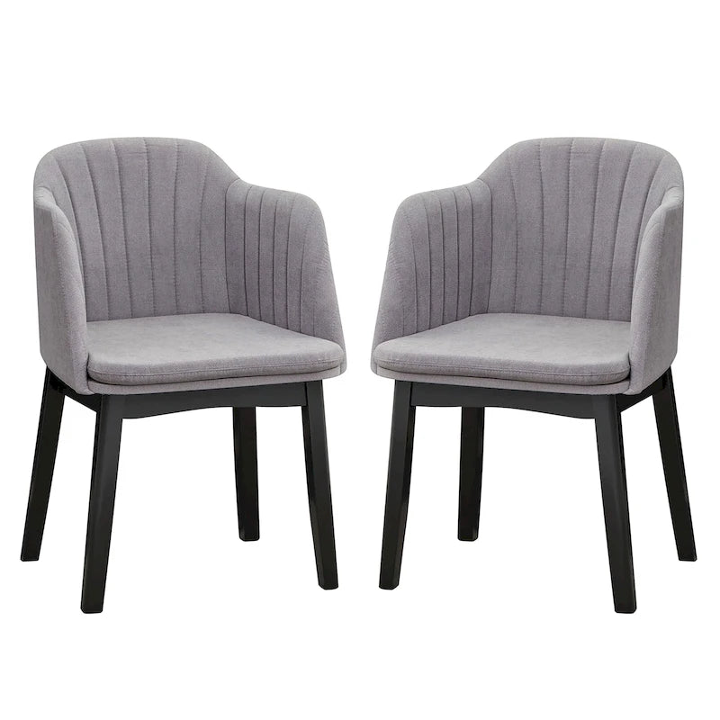 Chaises de salle à manger modernes avec revêtement en velours