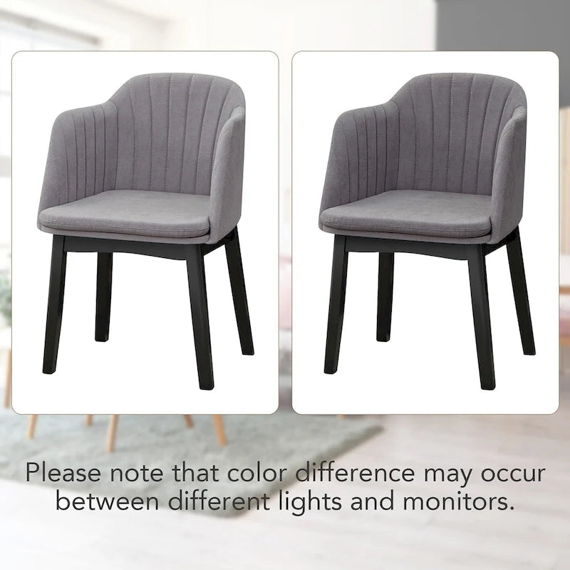 Chaises de salle à manger modernes avec revêtement en velours