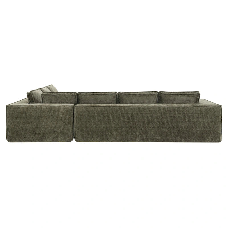 Canapé d'angle modulable en L, Ensemble de canapés Cloud en chenille