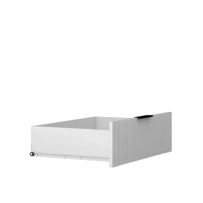 47.24 Armoire Moderne avec Tringle à Vêtements, Tiroirs et Étagères Ouvertes pour Chambre à Coucher