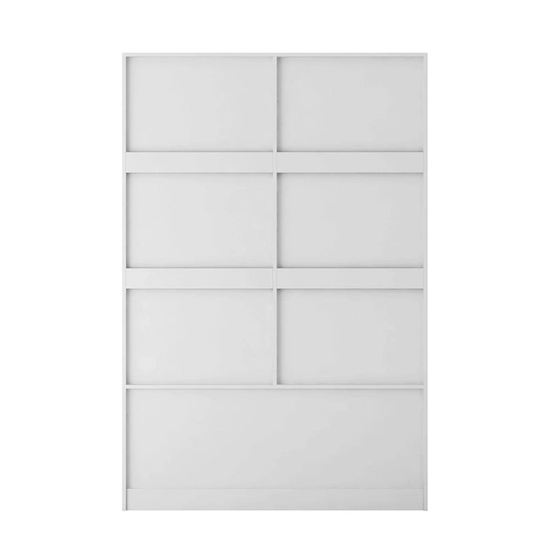 47.24 Armoire Moderne avec Tringle à Vêtements, Tiroirs et Étagères Ouvertes pour Chambre à Coucher