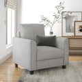 Fauteuil simple en forme de trompette, tapissé