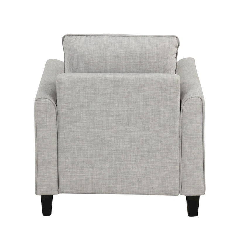 Fauteuil simple en forme de trompette, tapissé