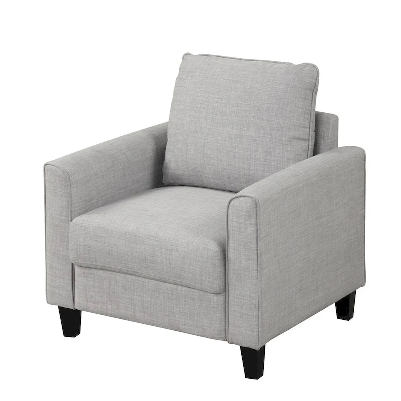 Fauteuil simple en forme de trompette, tapissé
