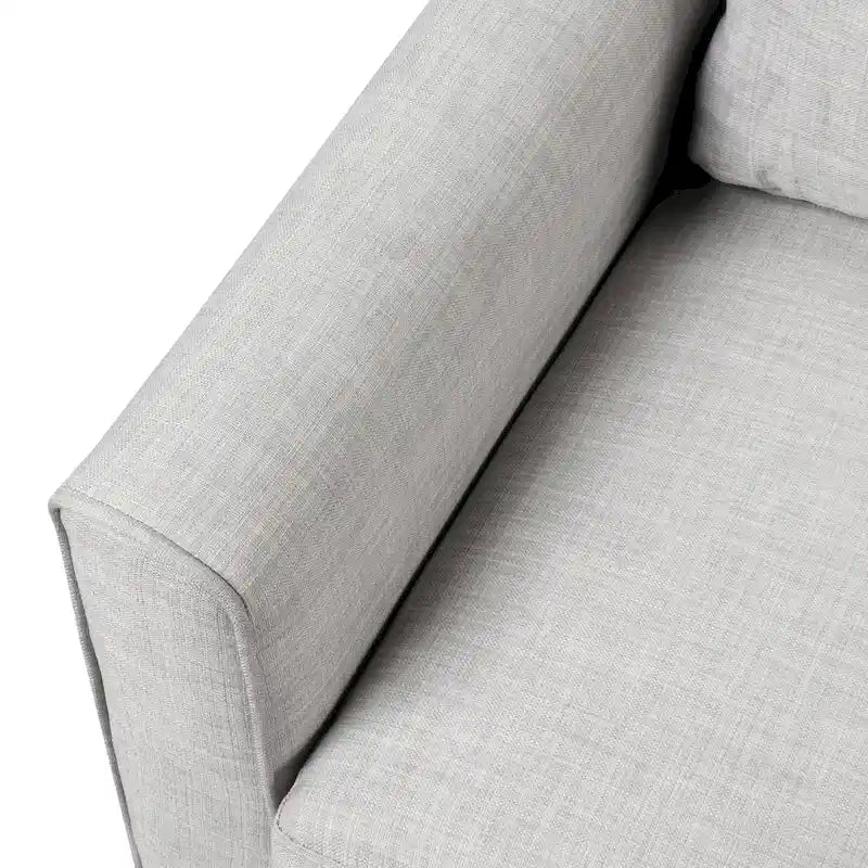 Fauteuil simple en forme de trompette, tapissé
