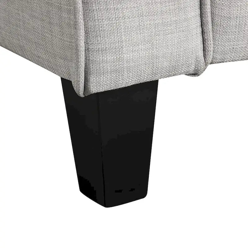Fauteuil simple en forme de trompette, tapissé