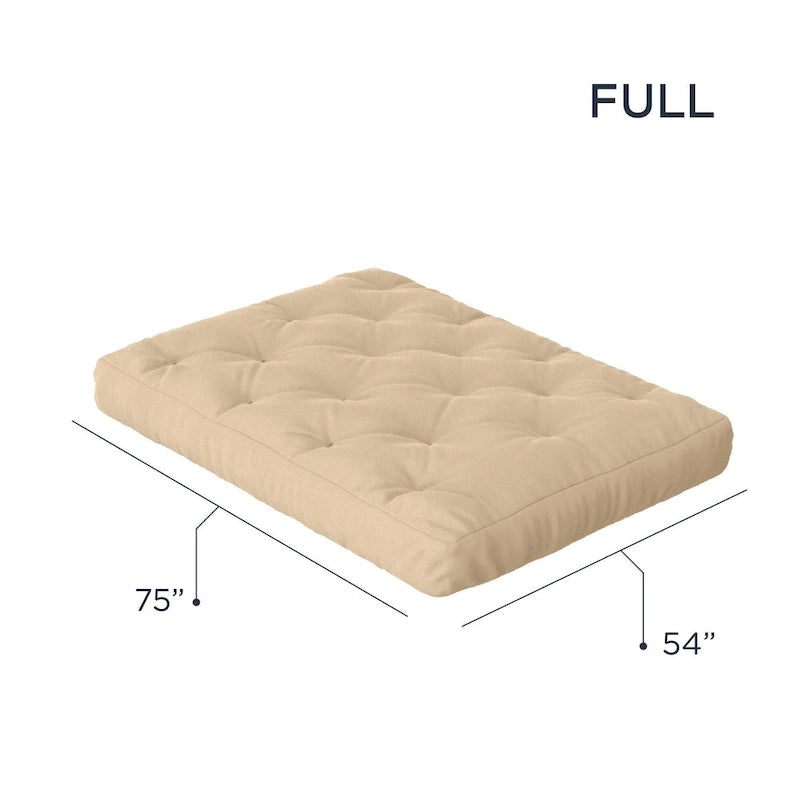 Matelas de futon pleine grandeur en mousse à mémoire de forme et gel