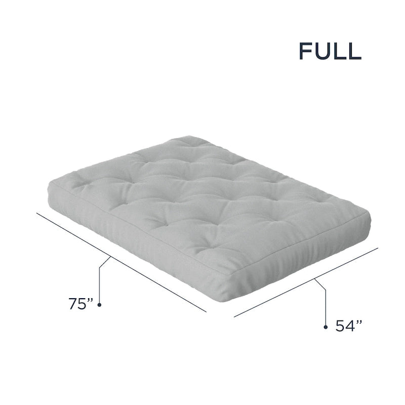 Matelas de futon pleine grandeur en mousse à mémoire de forme et gel