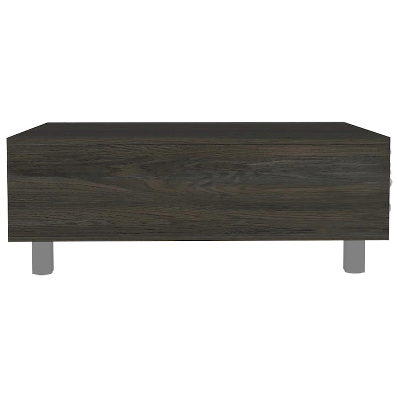 Table basse relevable avec compartiment de rangement caché