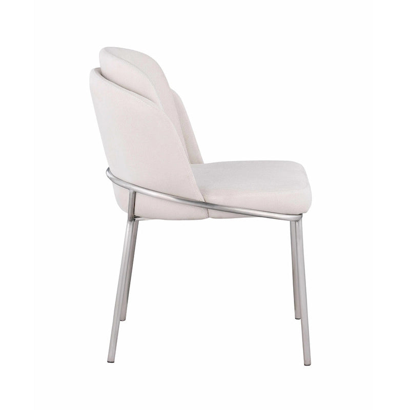 Chaises d'appoint à dossier incurvé, lot de 2