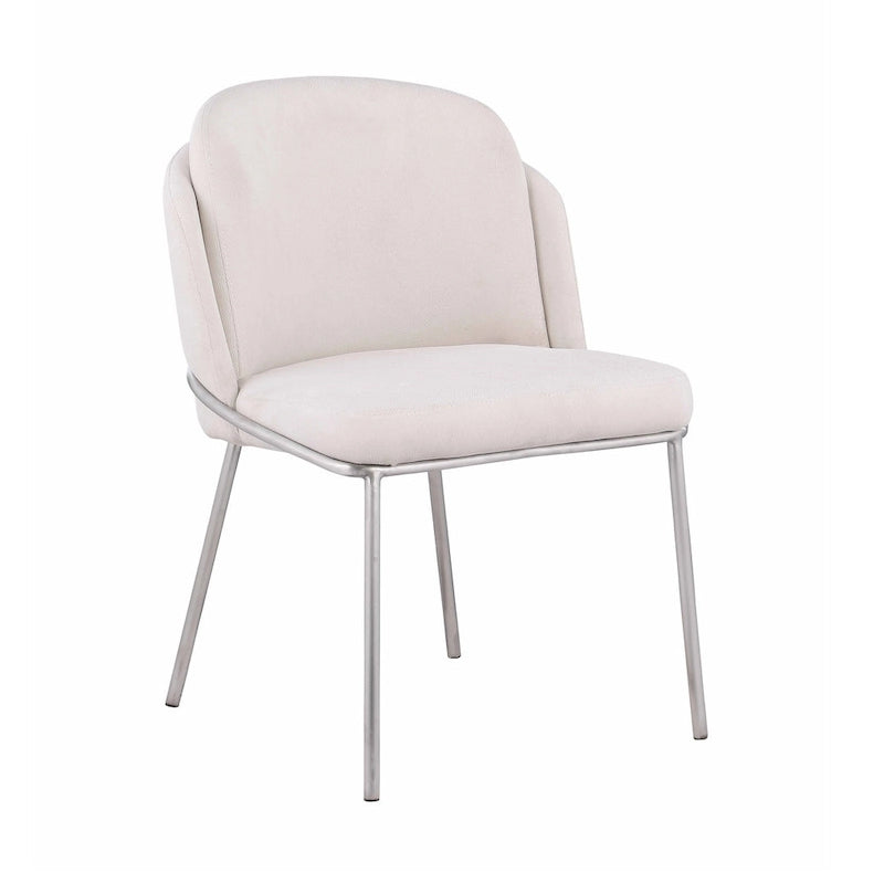 Chaises d'appoint à dossier incurvé, lot de 2