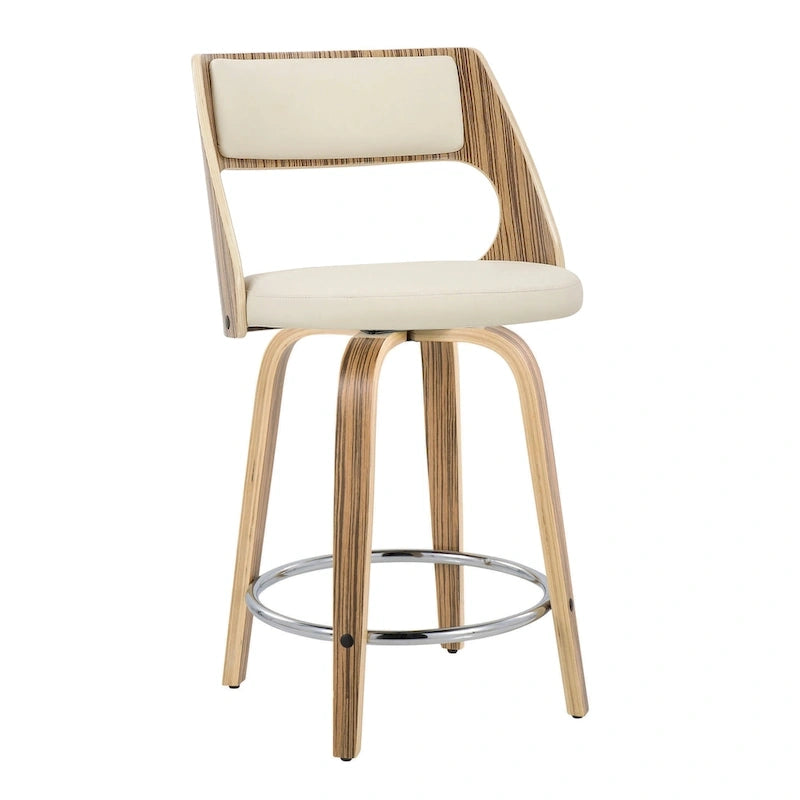 Tabouret de comptoir moderne du milieu du siècle (Lot de 2)