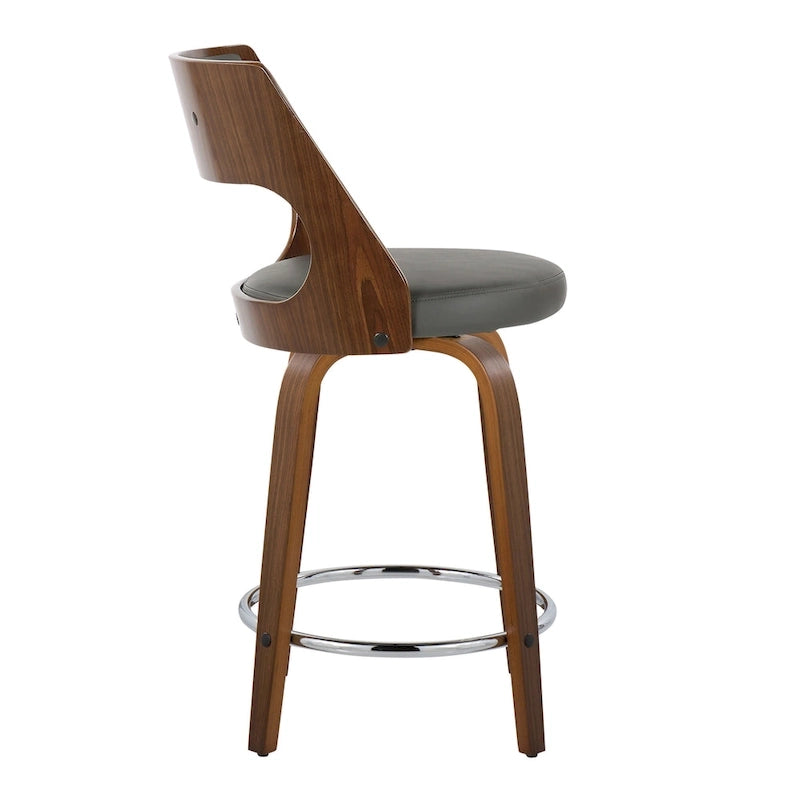 Tabouret de comptoir moderne du milieu du siècle (Lot de 2)