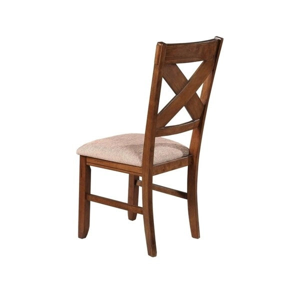 Chaises de salle à manger en bois massif (lot de 2)