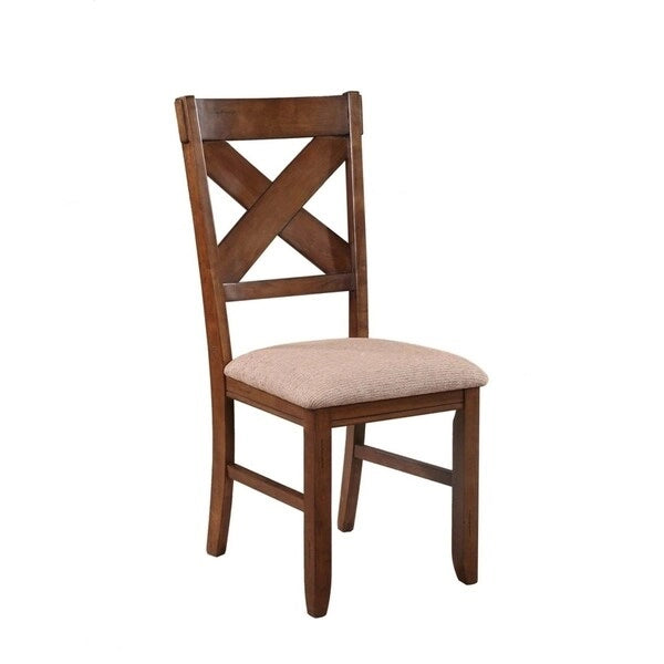 Chaises de salle à manger en bois massif (lot de 2)