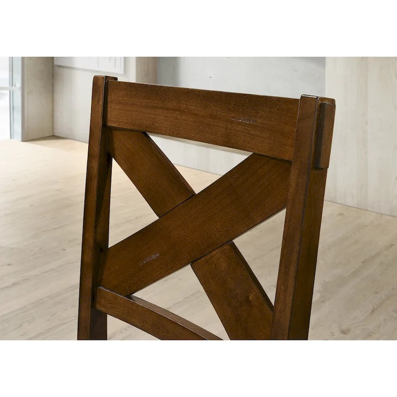 Chaises de salle à manger en bois massif (lot de 2)