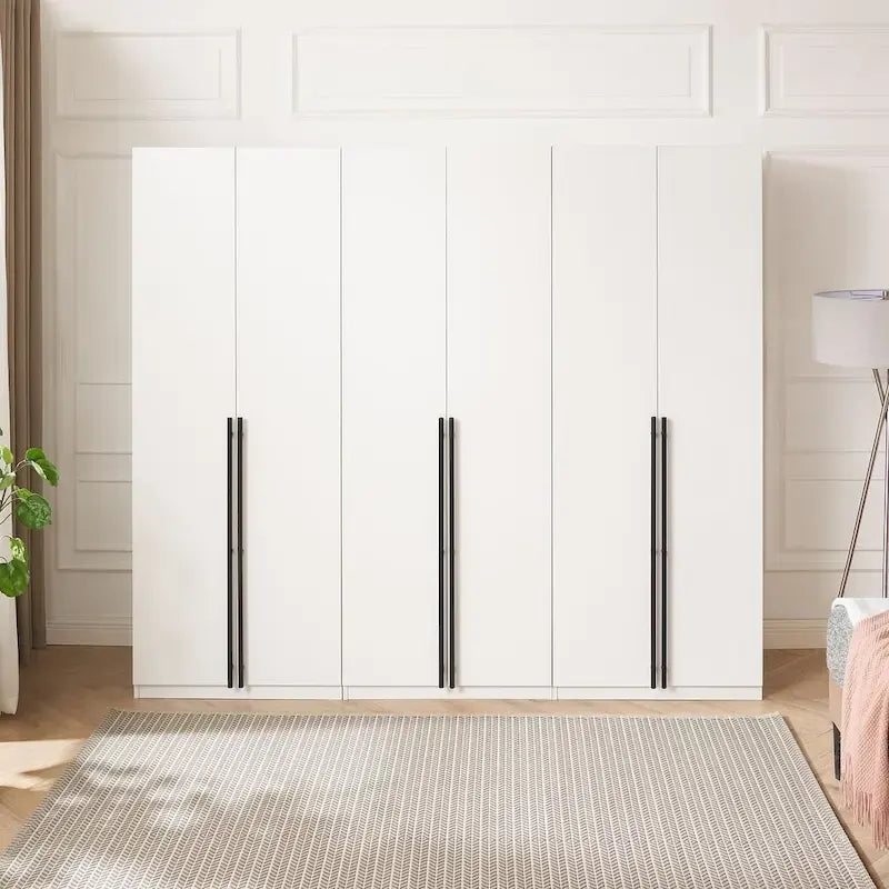 Armoire modulaire moderne autoportante en trois parties