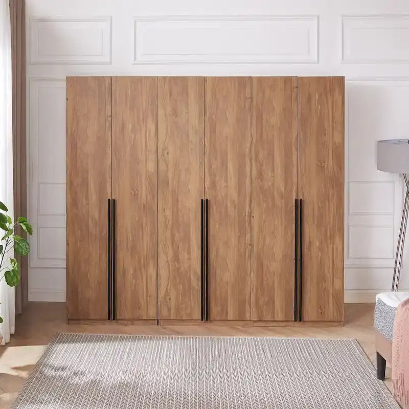 Armoire modulaire moderne autoportante en trois parties