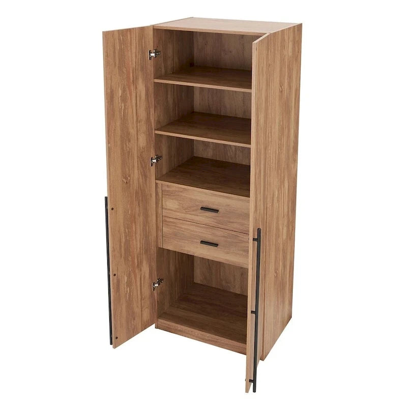 Armoire modulaire moderne autoportante en trois parties