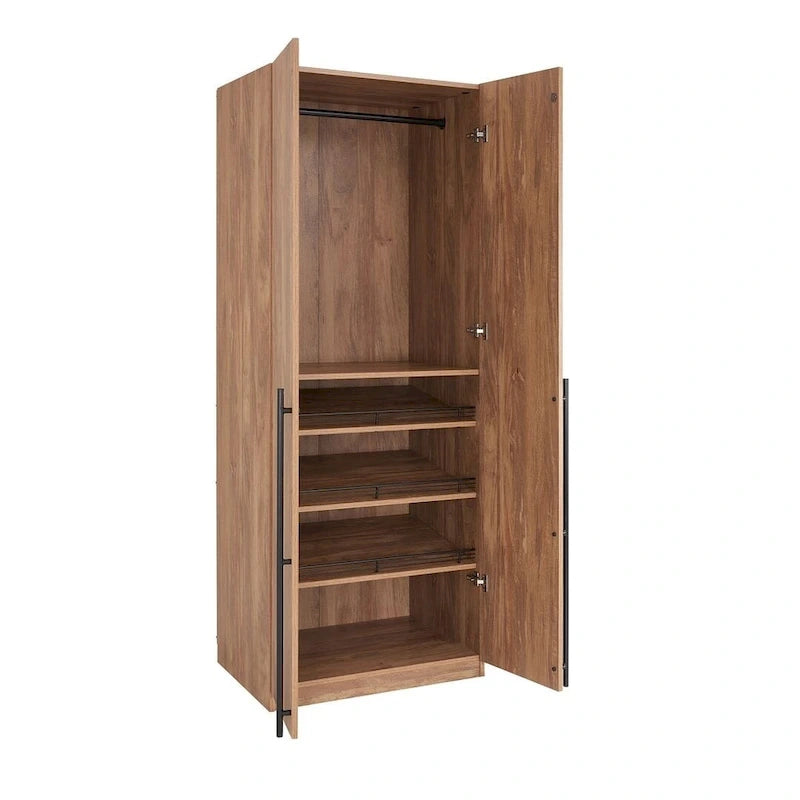 Armoire modulaire moderne autoportante en trois parties
