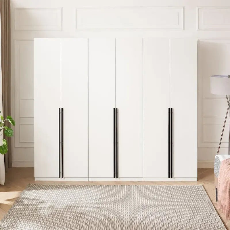 Armoire modulaire moderne autoportante en trois parties