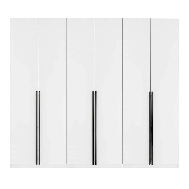 Armoire modulaire moderne autoportante en trois parties