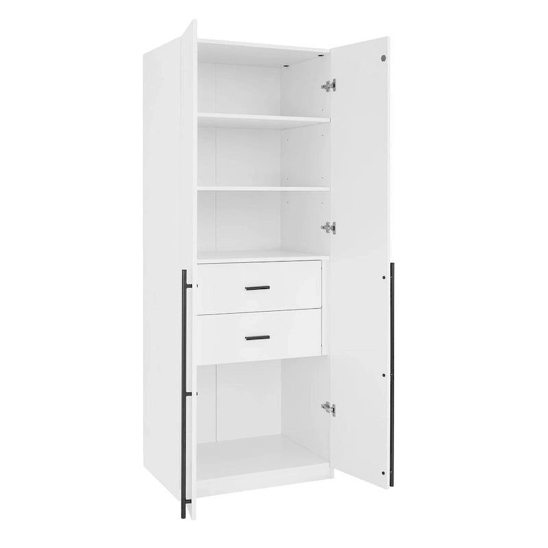 Armoire modulaire moderne autoportante en trois parties