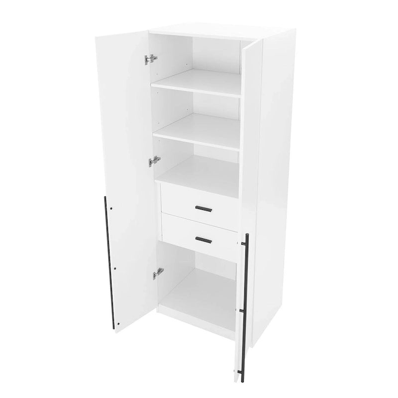 Armoire modulaire moderne autoportante en trois parties
