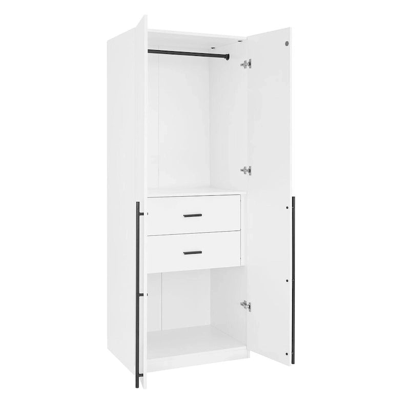 Armoire modulaire moderne autoportante en trois parties