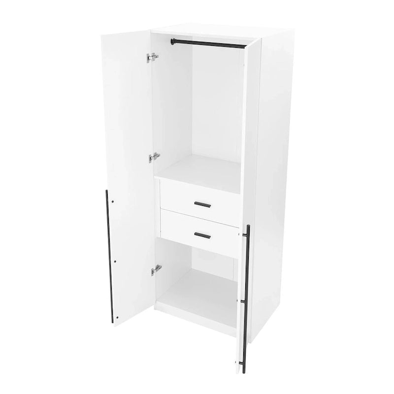 Armoire modulaire moderne autoportante en trois parties