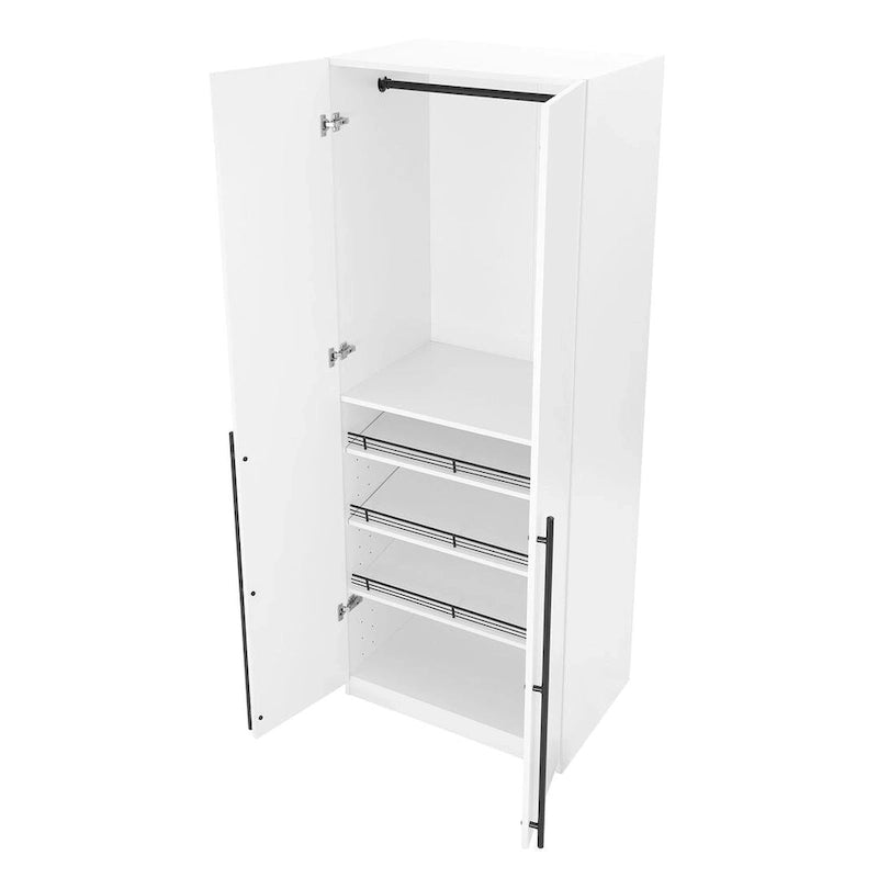 Armoire modulaire moderne autoportante en trois parties