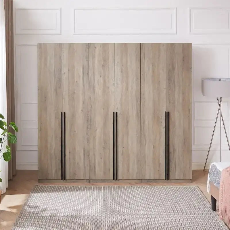 Armoire modulaire moderne autoportante en trois parties