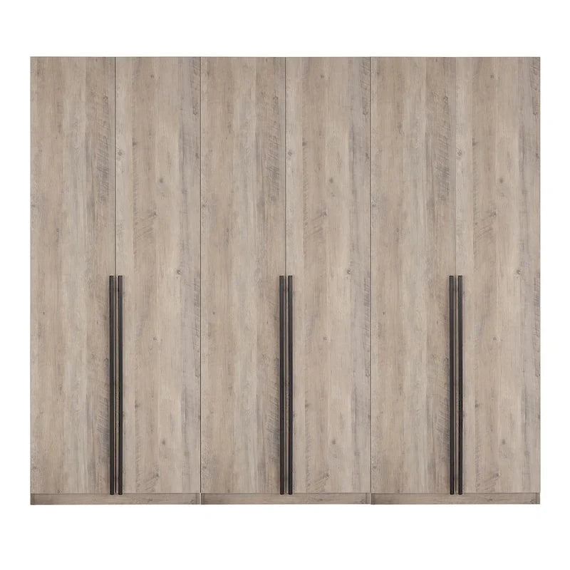 Armoire modulaire moderne autoportante en trois parties