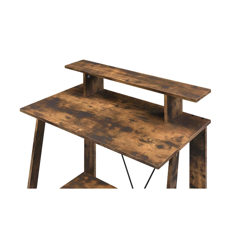 Bureau, chêne vieilli et noir