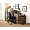 Bureau, chêne vieilli et noir
