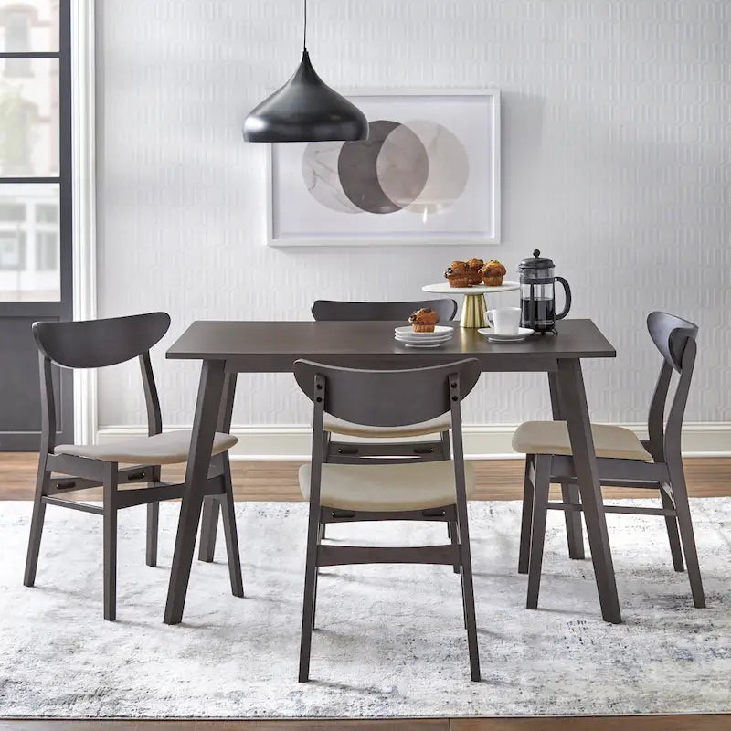 Chaise de salle à manger en bois massif Parlin Simple Living (lot de 4)
