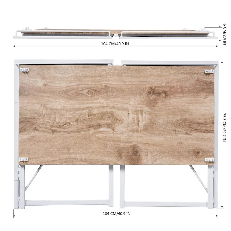 39 Bureau d'étude pliable simple, aucun assemblage requis