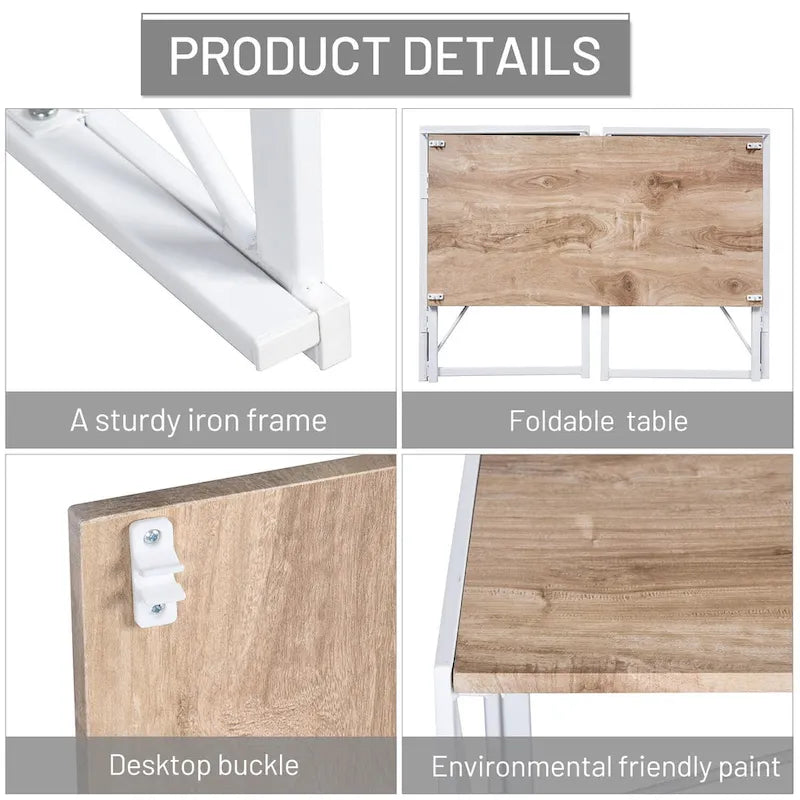39 Bureau d'étude pliable simple, aucun assemblage requis
