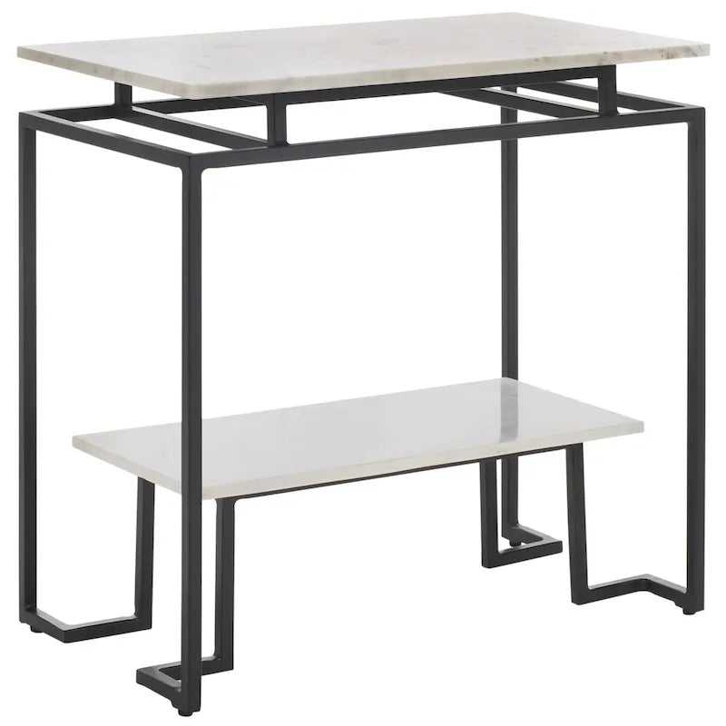 Table d'appoint rectangulaire à plateau unique