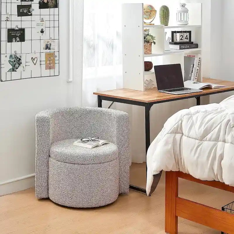 Siège rembourré confortable avec fonction de rangement