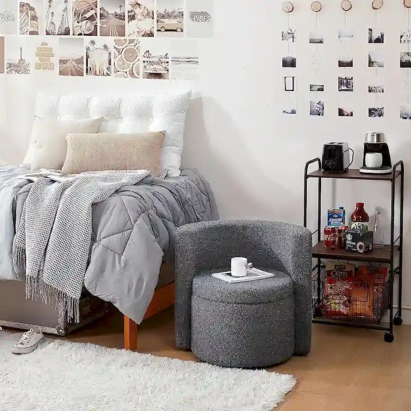 Siège rembourré confortable avec fonction de rangement