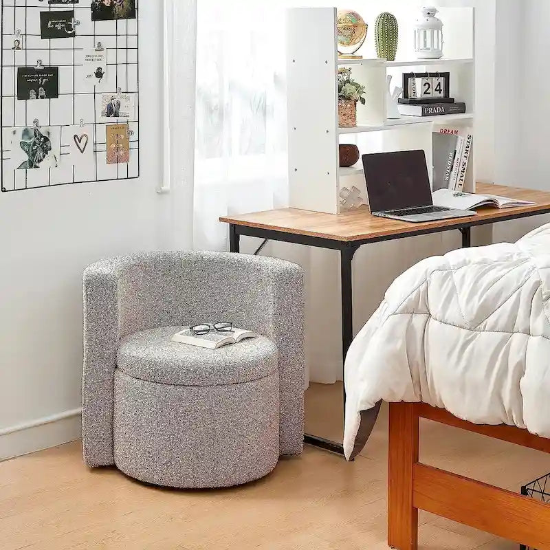 Siège rembourré confortable avec fonction de rangement