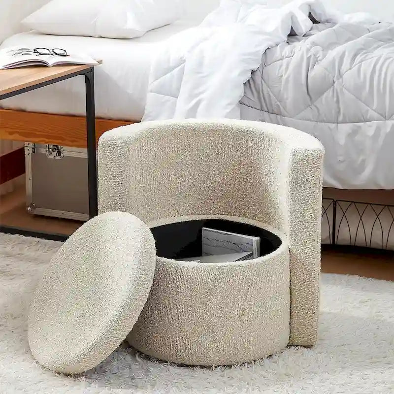 Siège rembourré confortable avec fonction de rangement