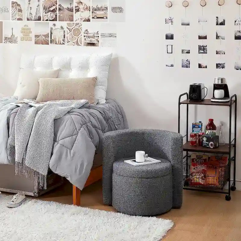 Siège rembourré confortable avec fonction de rangement