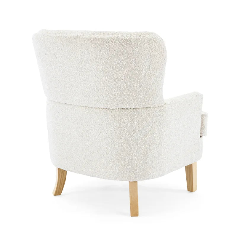 Fauteuil club en amande riveté