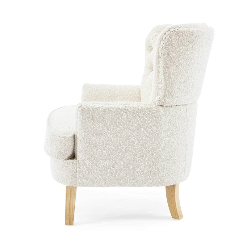 Fauteuil club en amande riveté